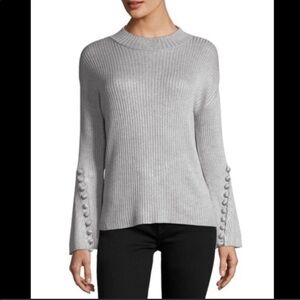 MAG by MAGASCHONI Button Bell Sleeved Sweater, Size M.